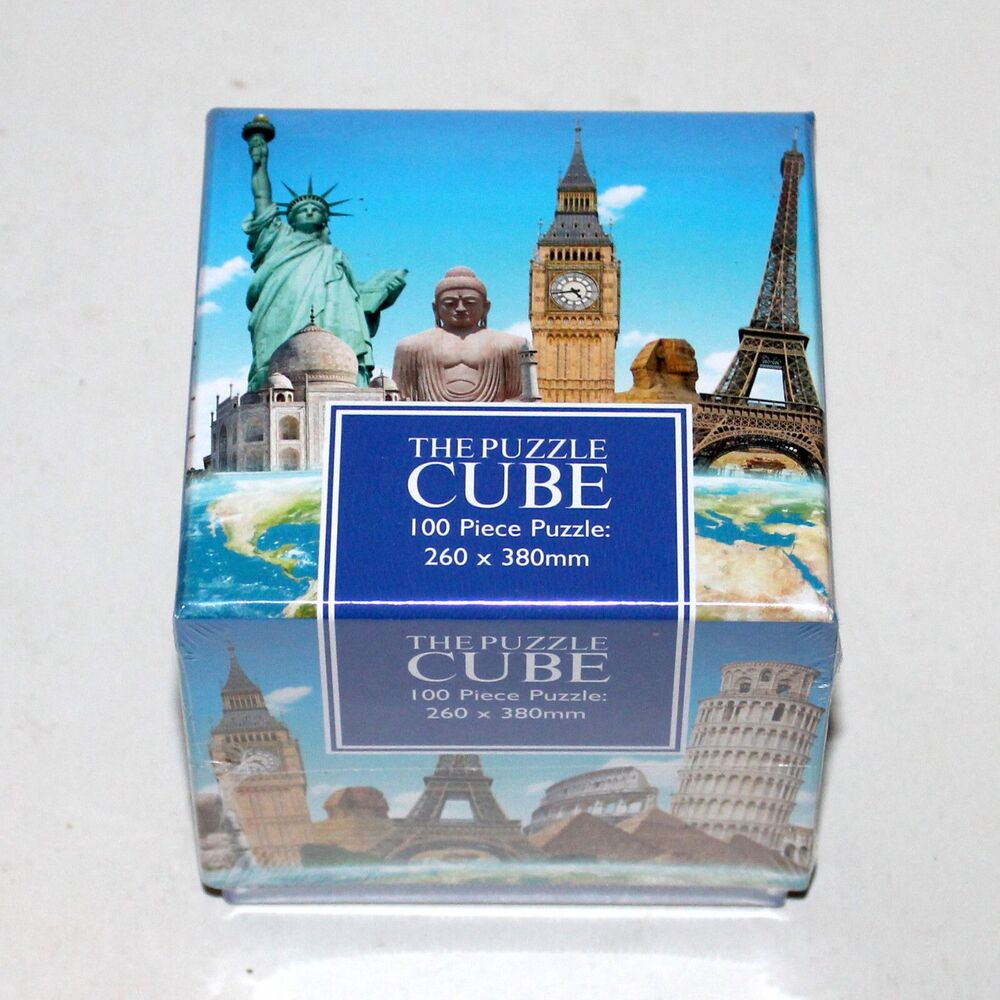 Puzzle Cube World Landmarks 100 pieces NEW Sealed UK 2020 Robert Frederick